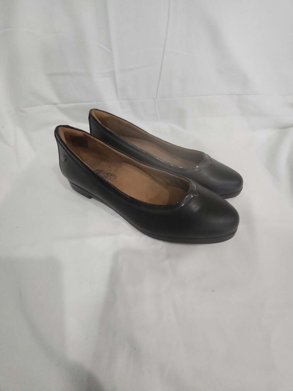 Shoes For Crews Reese Black Slip-Resistant Ballet Flats